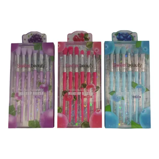 Kit X6 Brochas Colores Surtidos Ref SZ1157